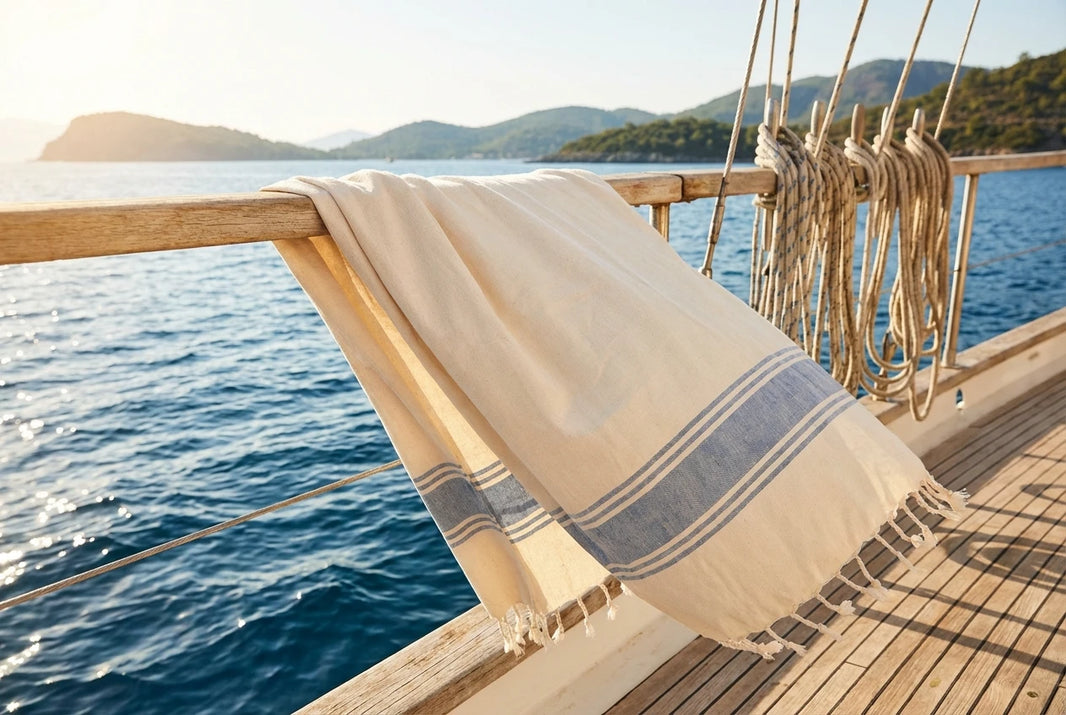 The Best Towels for Boating: Why Turkish Cotton Outperforms on the Water