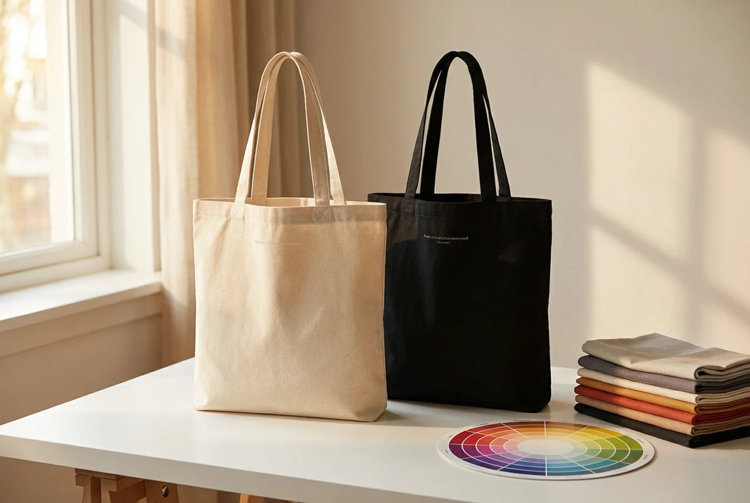 Black vs Natural Canvas Tote Bags: Which Color Fits Your Brand?