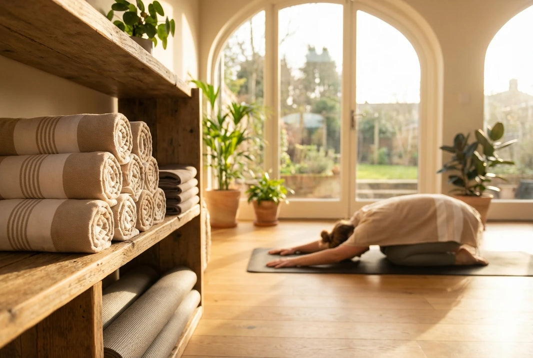 Branded Yoga and Wellness Towels for Studios and Retreats