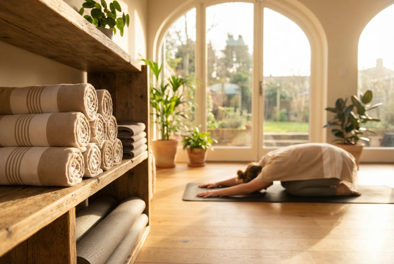 Branded Yoga and Wellness Towels for Studios and Retreats
