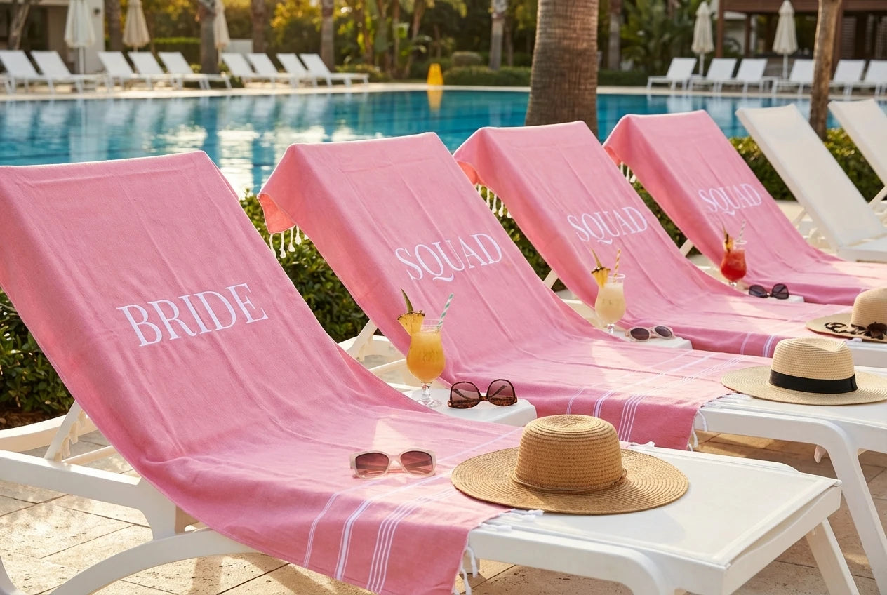 Bride Squad Towels: The Trending Favor for Pool and Beach Parties