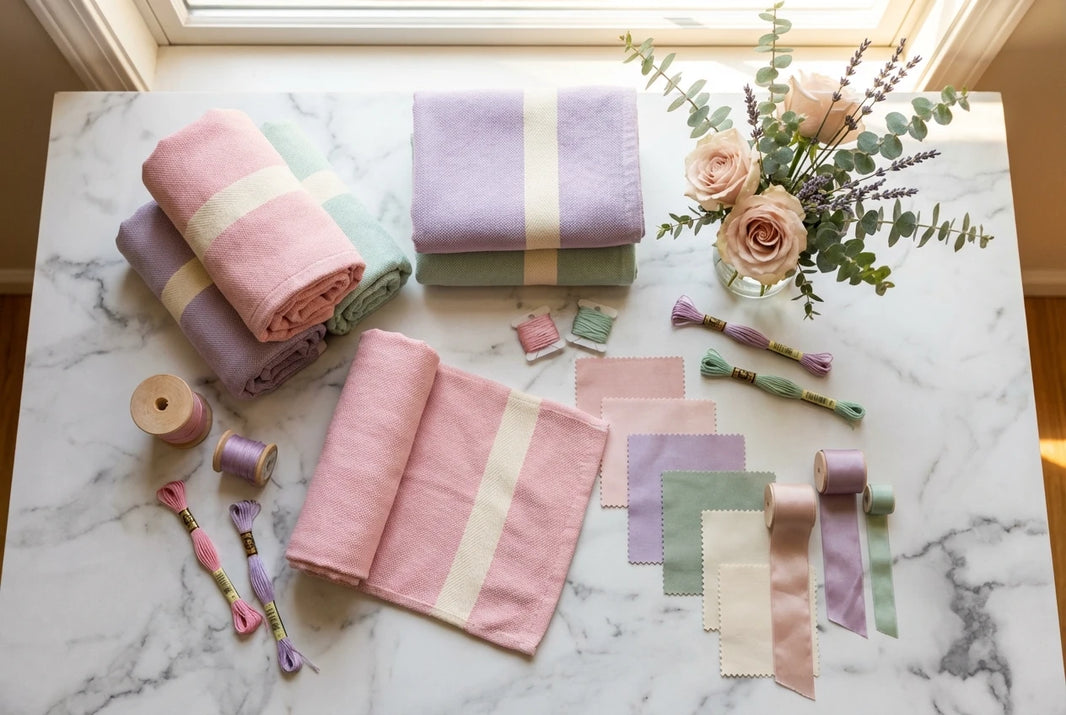 How to Color Match Custom Towels to Your Wedding Theme