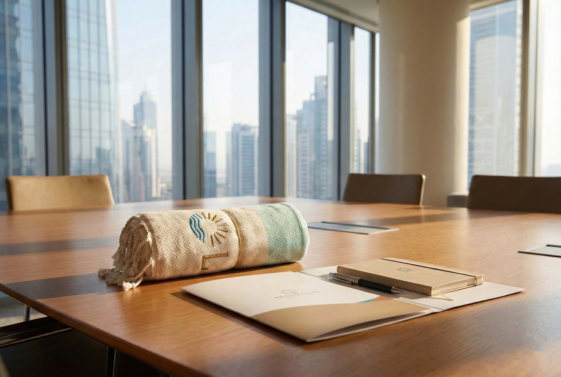 Custom Embroidered Beach Towels for Corporate Events