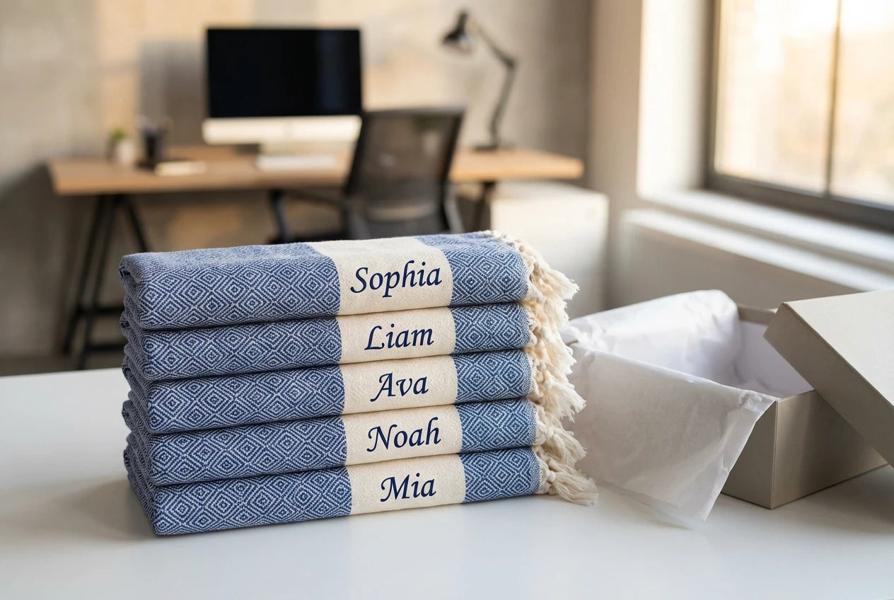 Custom Towels with No Minimum Order: Small Batch Corporate Gifts