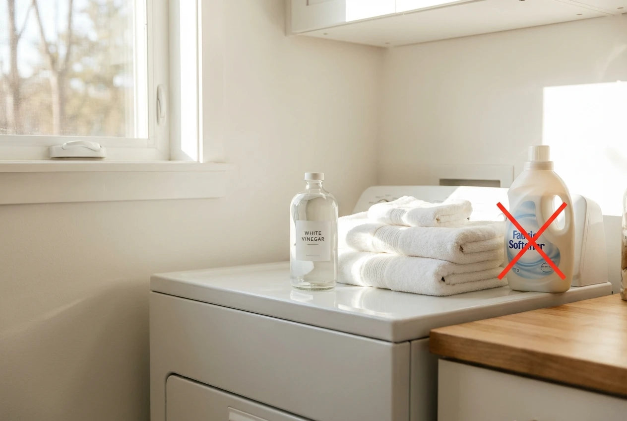 Why Fabric Softener Ruins Your Towels (and What to Use Instead)