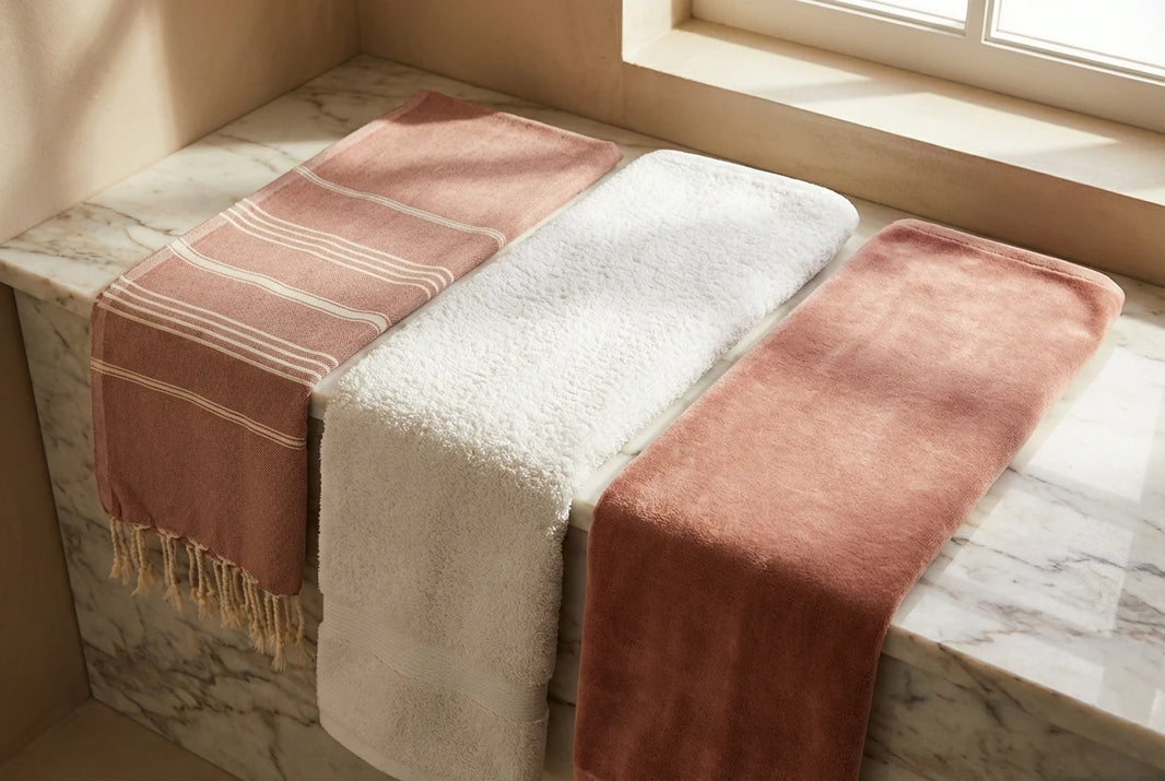 Flat Weave vs. Terry Loop vs. Velour: Choosing the Right Towel Texture