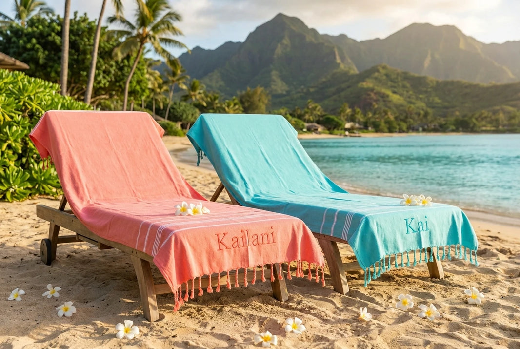 Hawaii Custom Towels: Resort Branding and Wedding Welcome Bags