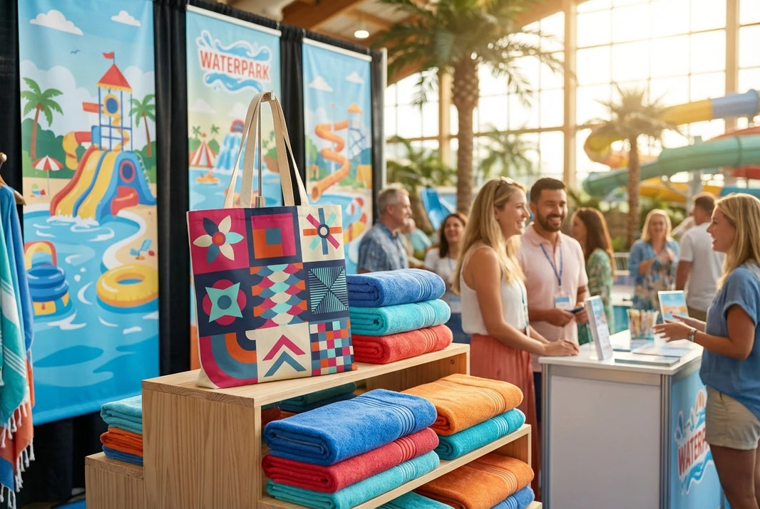Branded Towels and Totes for IAAPA Expo: Theme Park Promotional Products