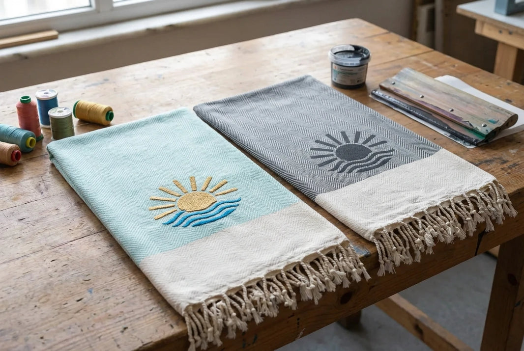 Logo Embroidery vs. Screen Printing for Towels: Which Lasts Longer?