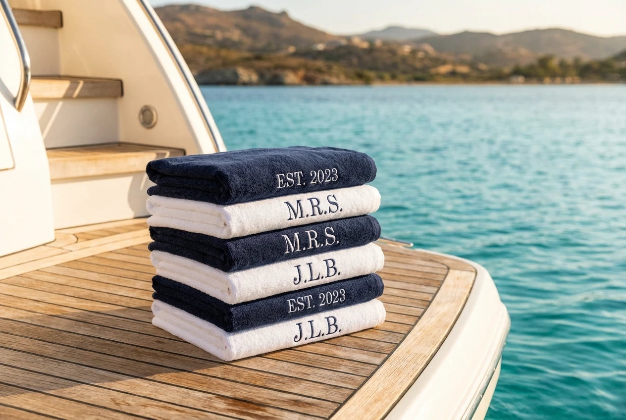 Monogrammed Yacht Towels: The Finishing Touch for Luxury Boating